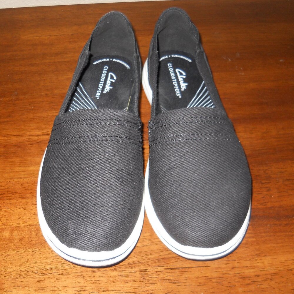 Women's Shoes - Clarks Cloudsteppers - New Black 7.5M Breeze Step